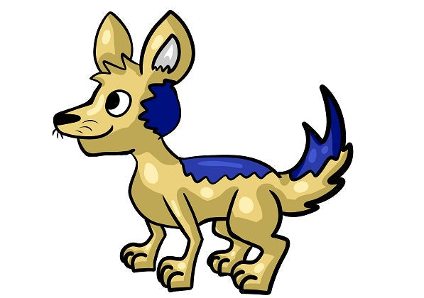 El chacal teñido de azul