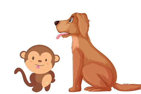 La monita y el perrito